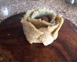 A picture of step 7 of Banana halwa rose in pnut milk.