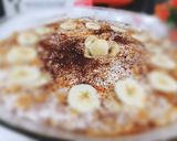 A picture of step 3 of Banoffee pie.