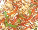A picture of step 5 of Chicken and vegetable macroni.