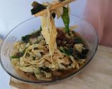 Foto langkah ke 10 dari resep Mie Ayam dari telur homemade kuah kaldu jamur - DEBM | Keto.
