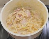 Foto langkah ke 7 dari resep # 151 : Creamy Fettuccine Carbonara.