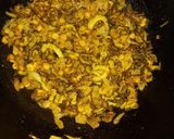A picture of step 5 of Karaly (bitter grud) with dal chana.