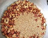 A picture of step 2 of Shenga Holige (groundnut stuffed sweet Paratha).