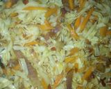 A picture of step 2 of Spring rolls filling.
