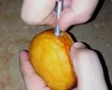 A picture of step 7 of Donuts bun with mango curd filling.