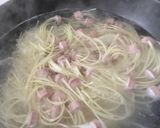 A picture of step 1 of Sausage Spaghetti.