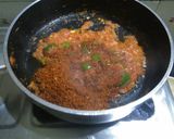 A picture of step 4 of Veg Kolhapuri.