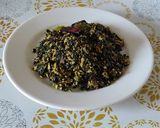 A picture of step 2 of Green Spinach stir fry.