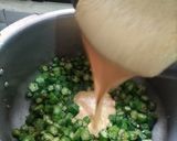 A picture of step 5 of Dahi wali bhindi.