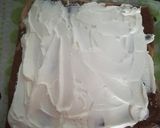 A picture of step 15 of Marbled Swiss Roll Filled with Cream and Strawberries with Chocolate.