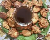 A picture of step 5 of Raw Banana Palak Fritters(Jain Food).