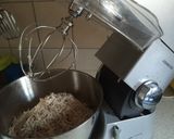 Hình bước làm 1 của món Ruốc thịt làm bằng lồng đánh trứng(chà bông)