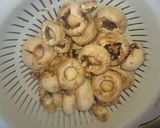 A picture of step 1 of Sausage & Cheese Stuffed Mushrooms.