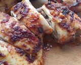 Gambar langkah 4 resipi Bbq chicken with fried rice seasoning.