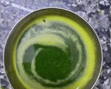 A picture of step 3 of Aaloo palak sev.