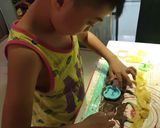 氣炸 手工檸檬巧克力雙色餅乾 ~鬼滅之刃的食譜步驟5照片