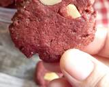 Cara Membuat 739 Red Velvet Almond Cookies 4