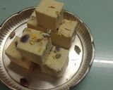 A picture of step 3 of Spoiled milk steamed Barfi (Sweet).