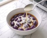 Foto langkah ke 4 dari resep Biji Salak Ubi Ungu Kuah Santan Gula Aren.
