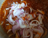 A picture of step 2 of Moi moi with onion source.
