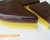 Foto langkah ke 8 dari resep Choco Orange Sponge Pudding.