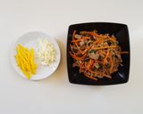 Foto del passaggio 10 della ricetta Japchae (Spaghetti di patate dolci saltati con verdure)