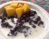 Foto langkah ke 3 dari resep Bubur Ketan Hitam (Mango Sticky Rice).
