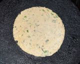 A picture of step 3 of Quinoa flour paratha.