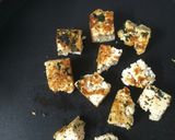 A picture of step 5 of Herbed Paneer bites.