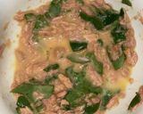 Foto del paso 1 de la receta: Hamburguesas de espinaca, huevo y atún bajas en calorías (235 calorías) altas en proteína