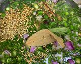 A picture of step 1 of Green Masala Pulao.