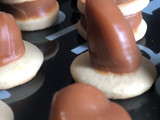 Alfajores de chocolate blanco
