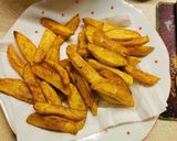 Halfilé zöldségágyon, sült krumplival recept fázis 3 fotója