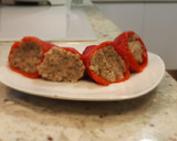Foto del paso 4 de la receta: Pimientos del piquillo rellenos de carne en salsa de pimientos
