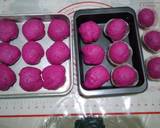 Red Dragon Fruit Bun - Banh Mi Thanh Long Nui langkah memasak 5 foto