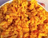 A picture of step 8 of Beetcarrot paste Jollof Rice.