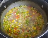 A picture of step 2 of Vegetable soup.