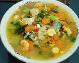 Foto langkah ke 4 dari resep Capcay udang kuah.