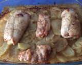 Foto del paso 5 de la receta Rollitos de pollo rellenos de jamón y queso 🧀