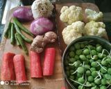 A picture of step 1 of Veg Biryani.