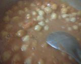 A picture of step 2 of Chola curry in besan gravy.