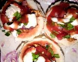 A picture of step 4 of Chessy bread pizza 🍕چیزی بریڈ پیزا🍕.