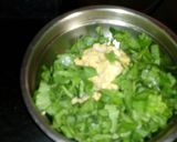 A picture of step 1 of Spinach vada.