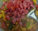 Gambar langkah 4 resipi Chicken Jalfrezi.