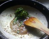 A picture of step 2 of Arbi/chamadumpaloo fry curry.