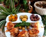 Une image de l'étape 6 de Brochettes apéritives de mhajeb 🍡.