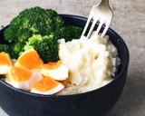 Foto del paso 2 de la receta: Brócoli, puré de patata y huevo. Receta vegetariana