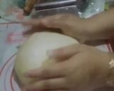 Foto langkah ke 4 dari resep Roti Sobek Coklat Keju (NO MIXER-NO Telur-metode all in).
