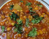 A picture of step 5 of Bottle gourd and split chickpeas curry.