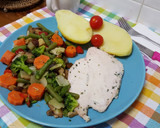 Foto del paso 3 de la receta: Pollo con patata y verduras salteadas